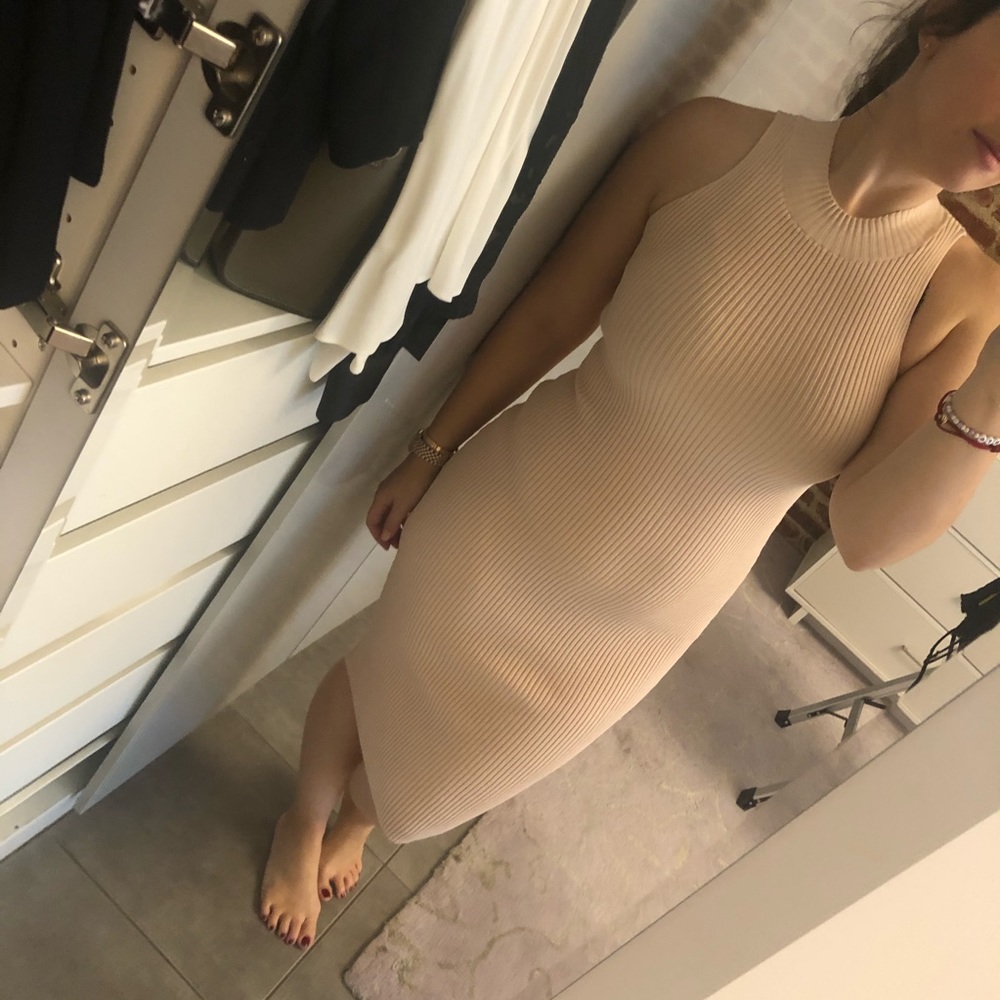 Olivaceous midi dress, size Medium